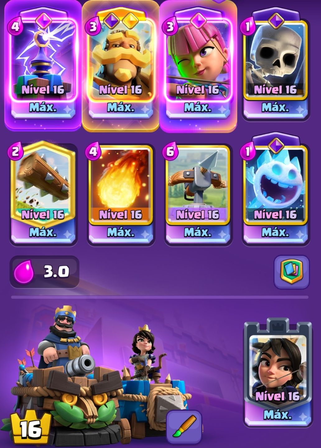 CONTA CLASH ROYALE