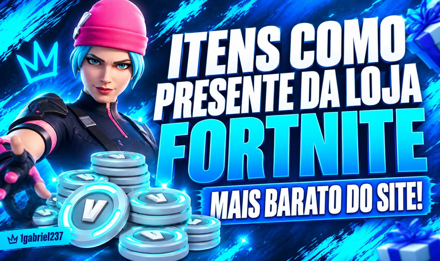 Skins e Itens do Fortnite com Desconto - Envio por Presente ( Itens da Loja )