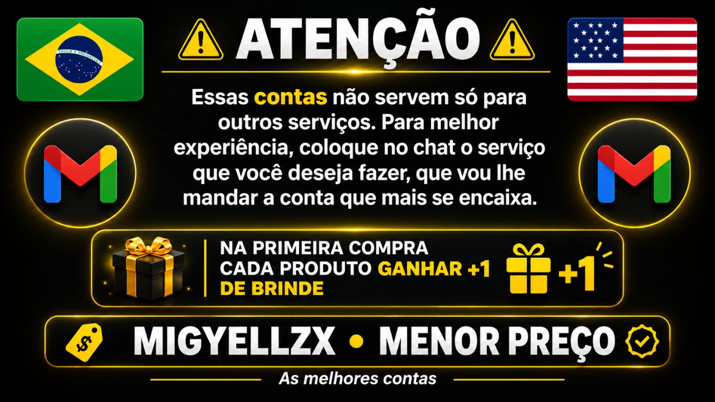COM BRINDE | GMAIL NOVOS E ANTIGOS COM 2FA
