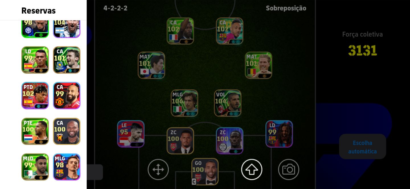 Conta Efootball Andrea Pirlo 107 Gennaro Gattuso 104 épico show time