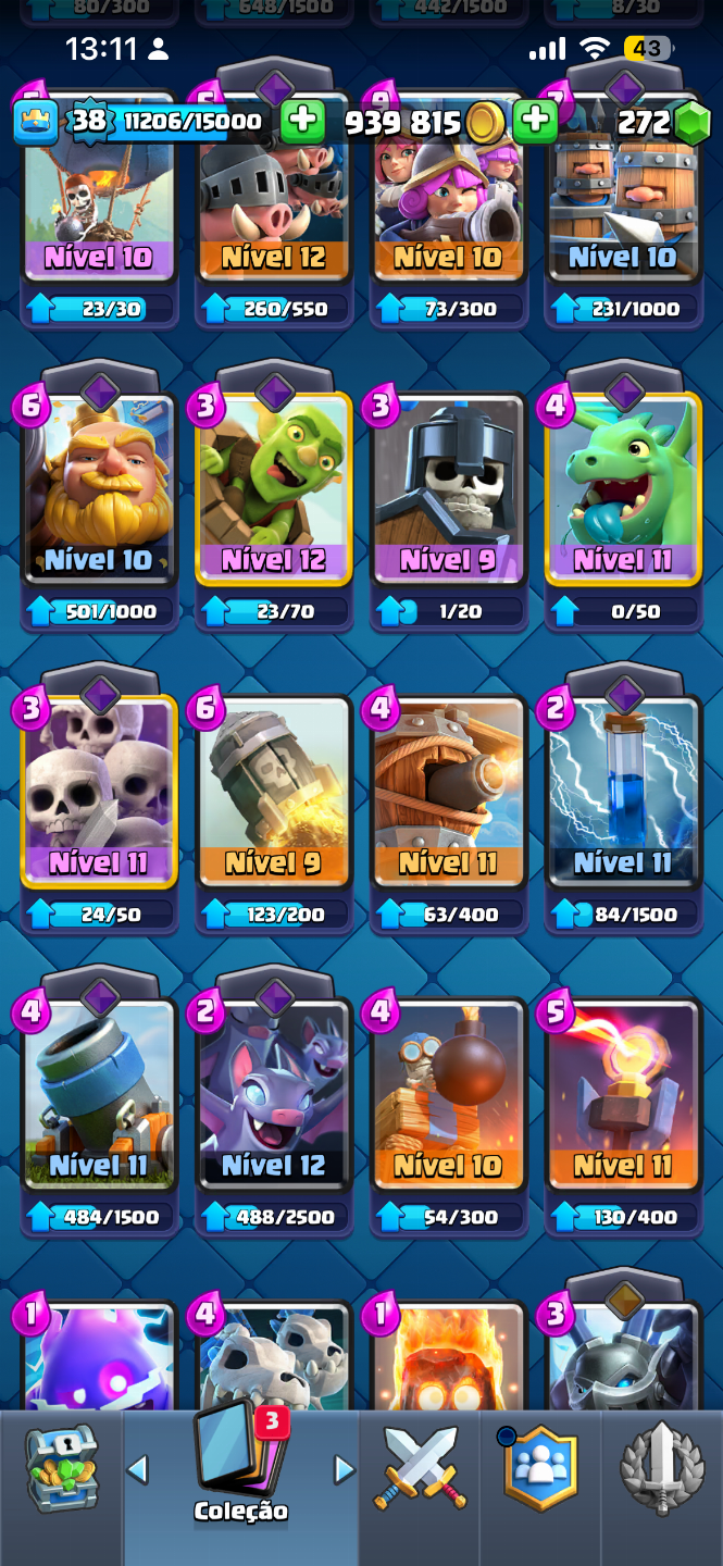 Conta de Clash royale para rapidinho!!