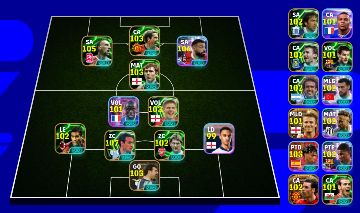 CONTA DE EFOOTBALL COM SALAH BLITZ 106 E NESTA 107