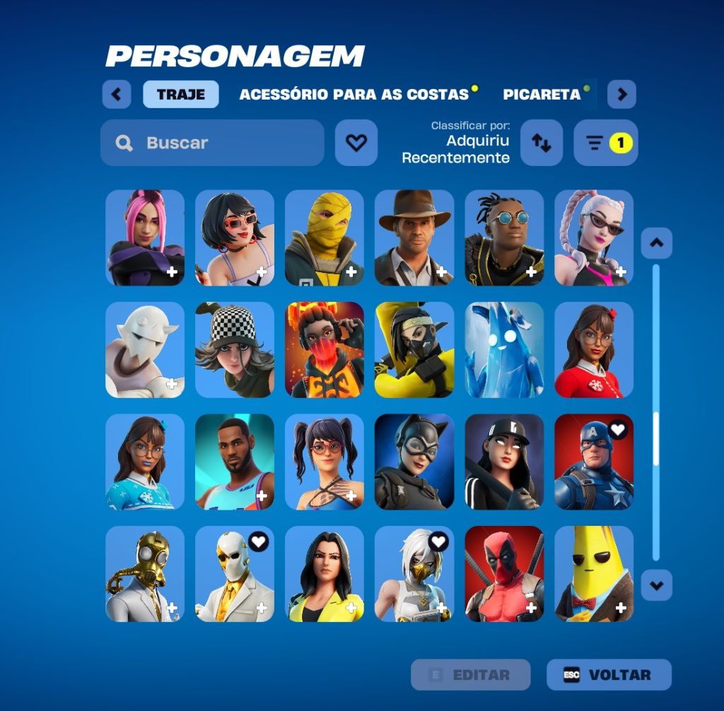 Conta Fortnite OG (175+ Skins | 253 Picaretas | 1.300 V-Bucks) - Cap 1 Sec 7, Mi