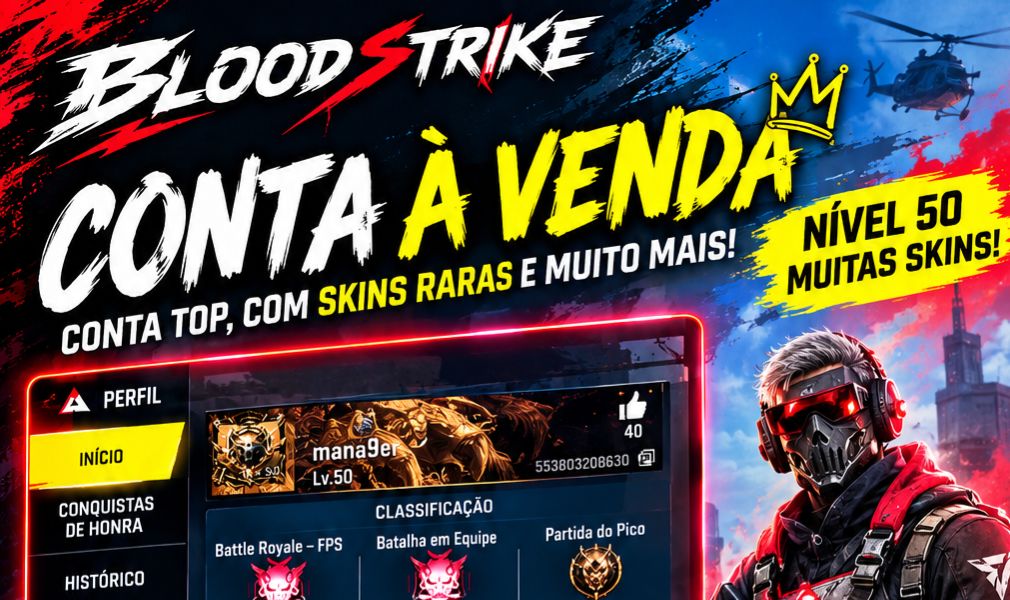 Vende-se conta Blood strike, Varias skins eterna confira na descrição