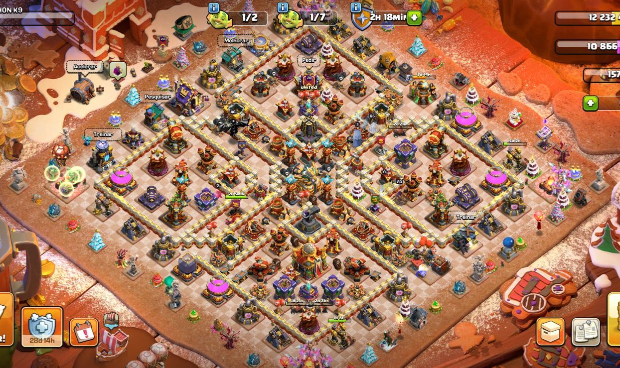 CONTA CLASH OF CLANS CV 16 SEMI FULL (indo pra 17)
