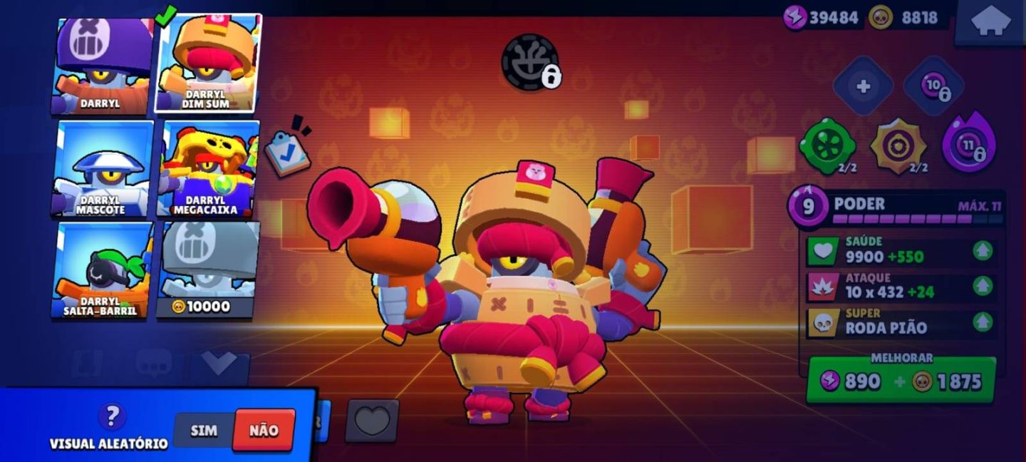 CONTA BRAWL STARS SHELLY ESTELAR 2018