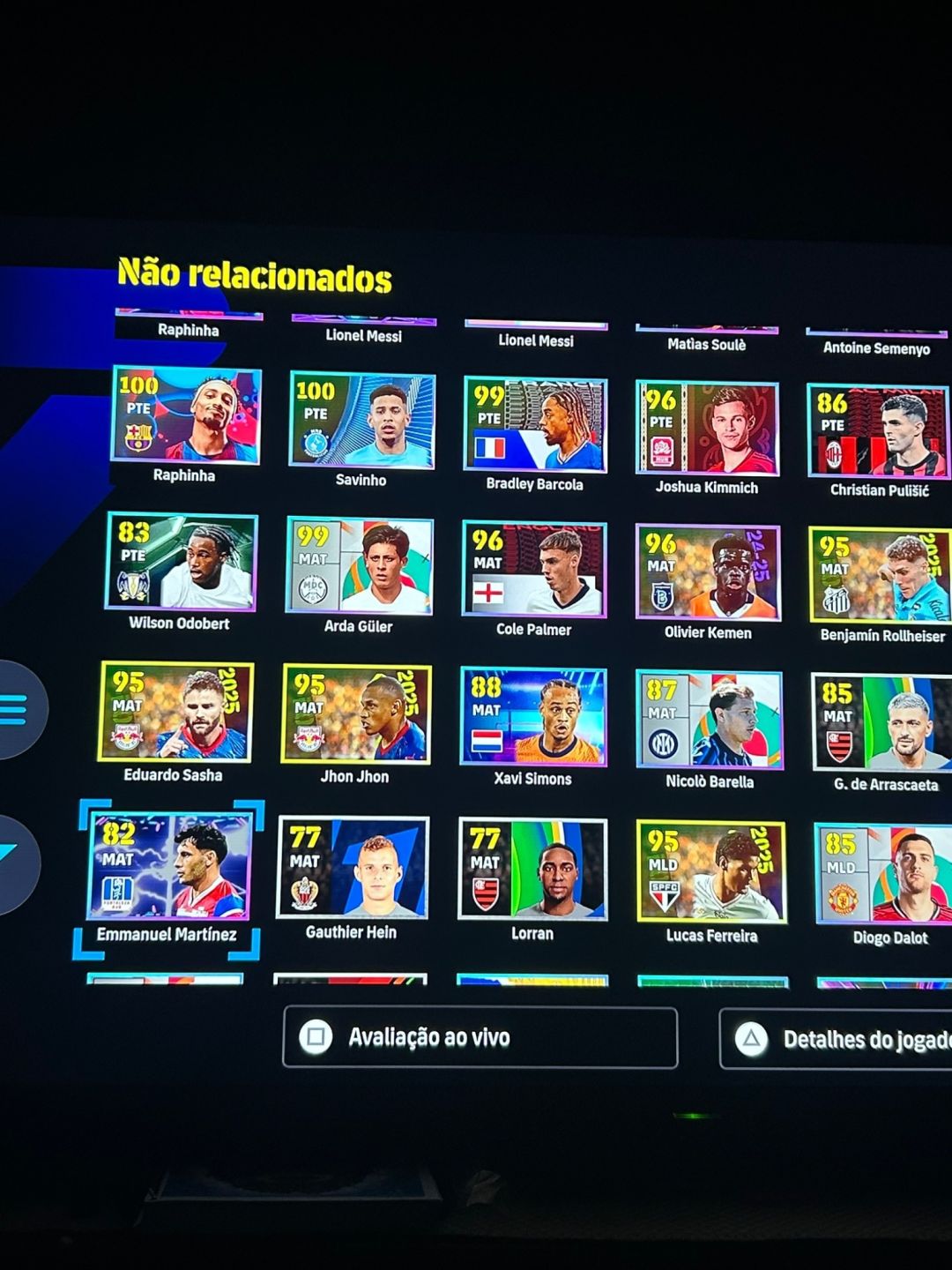 CONTA (PSN) EFOOTBALL TOP COM DEL PIERO