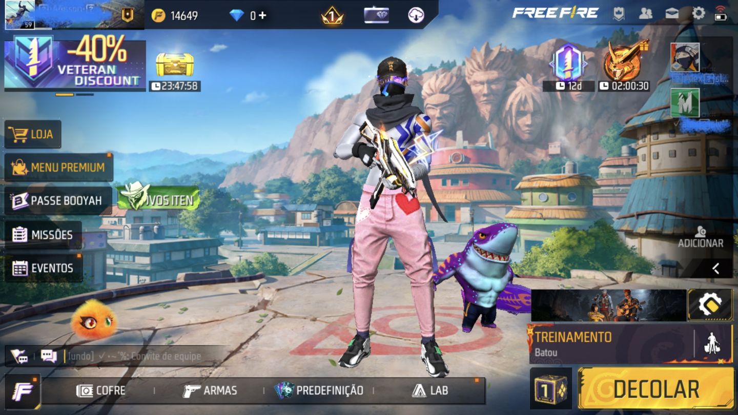 Conta free fire gemada itens raros conta 5 anos de free fire