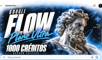 Google Gemini 3.1 AI Pro + 1000 Crédito Flow | 5 TB | Ativação via Link