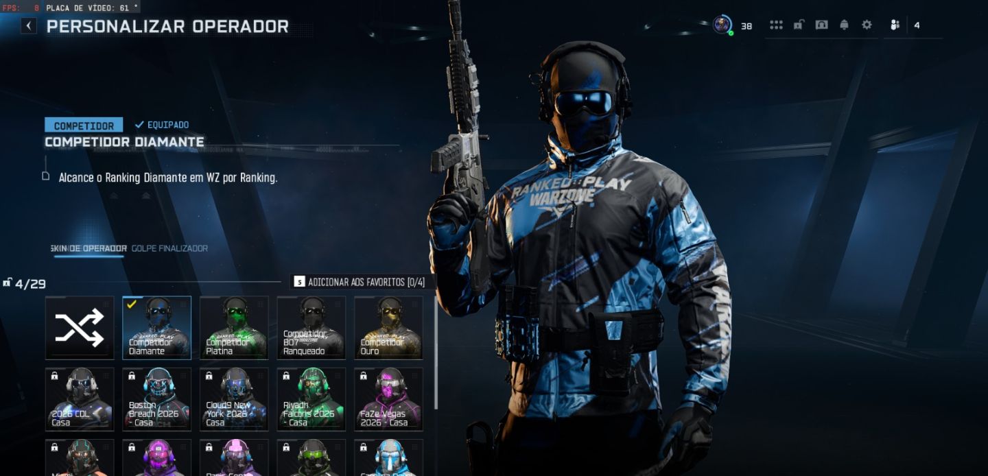 Conta de Warzone Nuke + skin de arma de 25 win