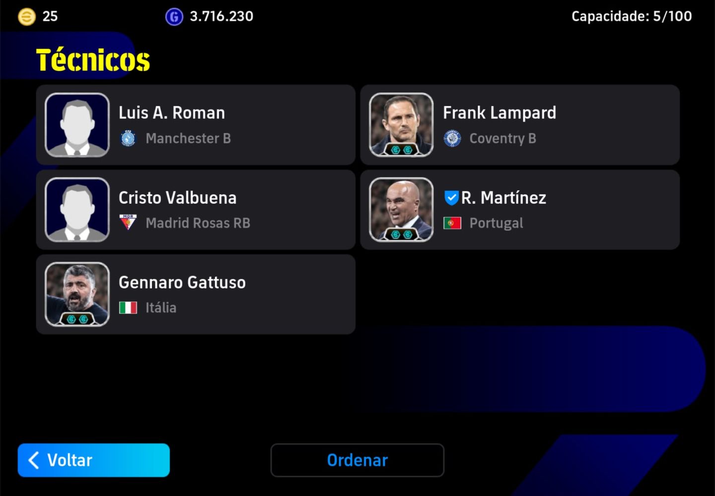 CONTA eFOOTBALL TOP: FORÇA 3215 | CRUYFF 109, BEST 109, GULLIT 106 E KAHN!