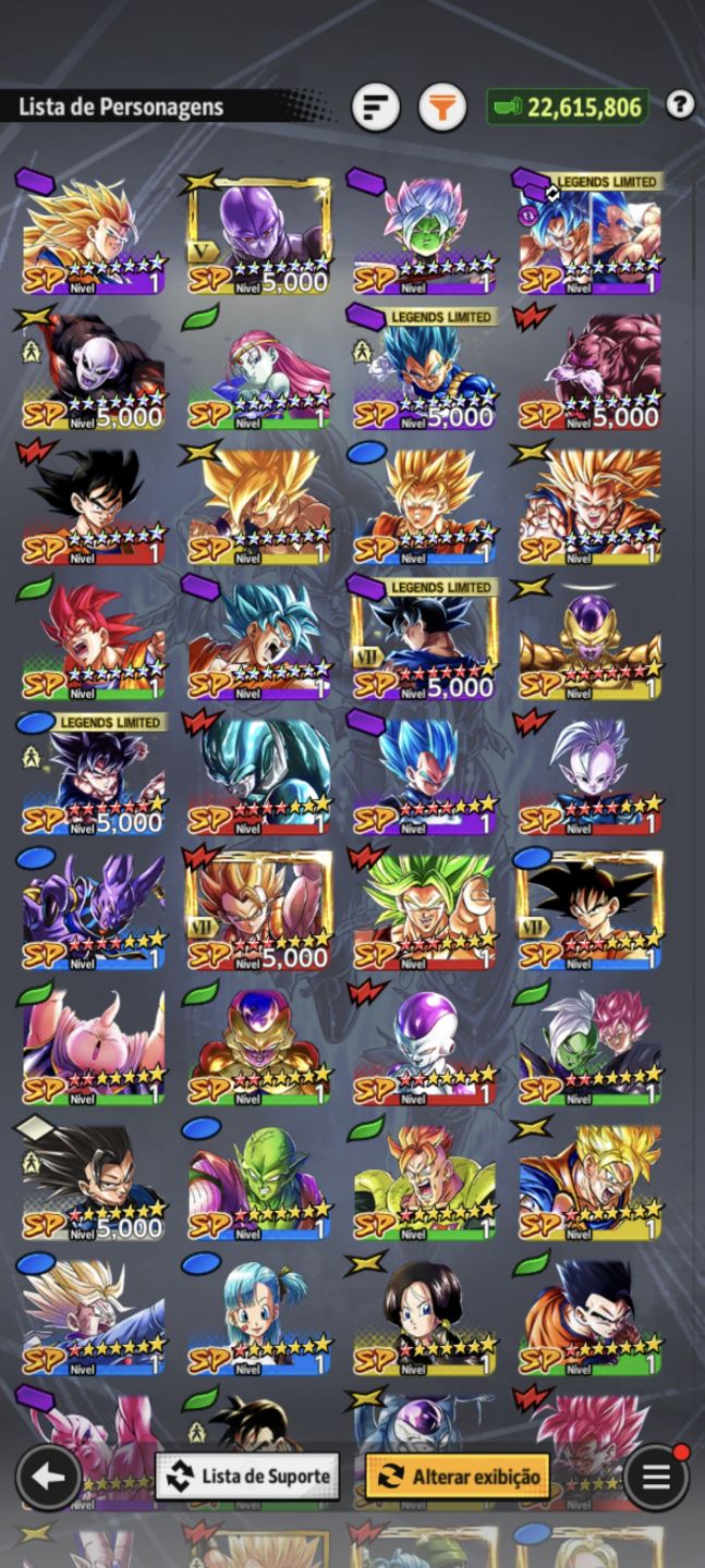 DRAGON BALL LEGENDS! NOVO COOLER UL+LR GOKU SSBK 14+LFS MUITO ESTRELADOS+ZENKAIS