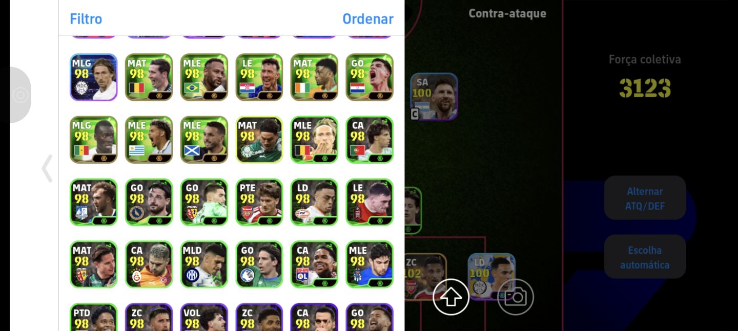 Conta Efootball com Cartas Especiais!! chama!!