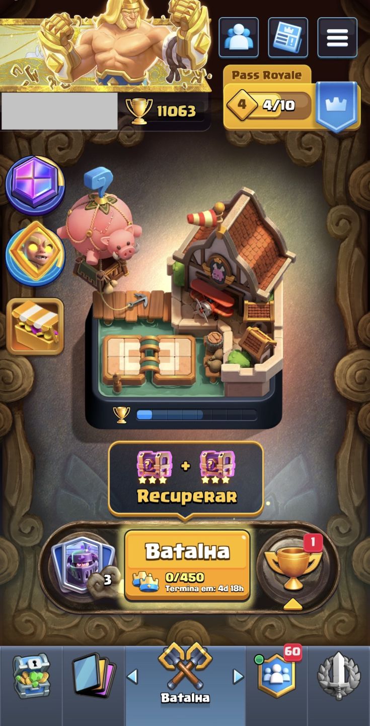 CONTA DE CLASH ROYALE| - 11k DE TROFÉUS | TODAS AS CARTAS | 1K975 GEMAS!