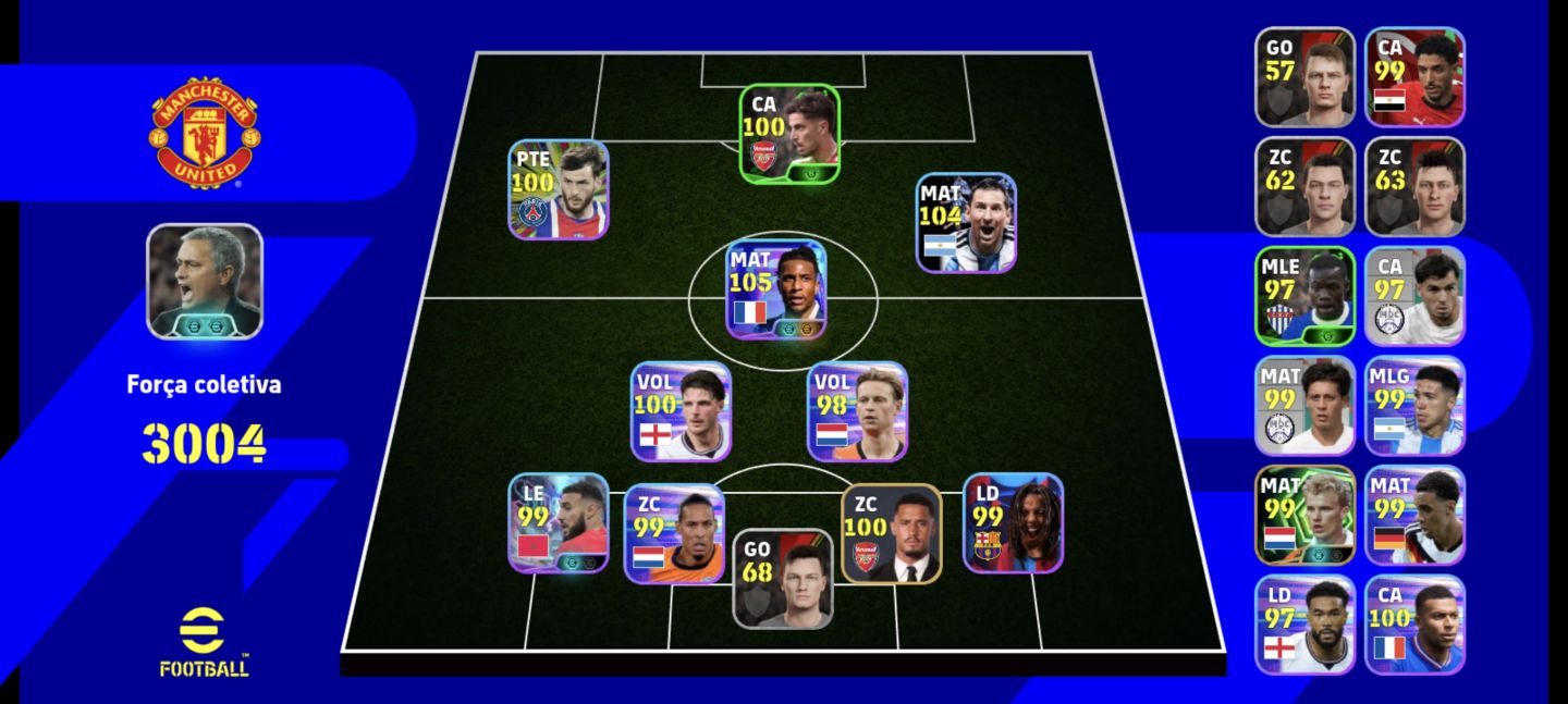 Conta Efootball com Michael Olise Showtime NOVO!!! Com José Mourinho novo