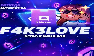 Discord Nitro 3 meses + IMPULSOS PARA SEU SERVE!!! (O mais barato da ggmax)
