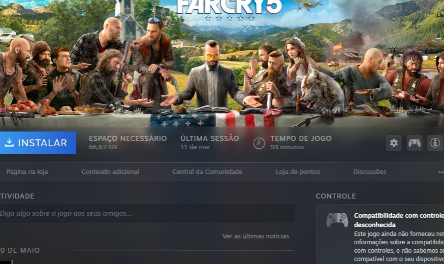 Conta steam (cuphead, far cry 5, five nights at freddy 2,3 e 4 lego etc)