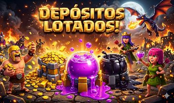 [PROMOÇÃO] DEIXO TODOS DEPÓSITOS FULL NO CLASH OF CLANS - O MAIS RÁPIDO E BARATO