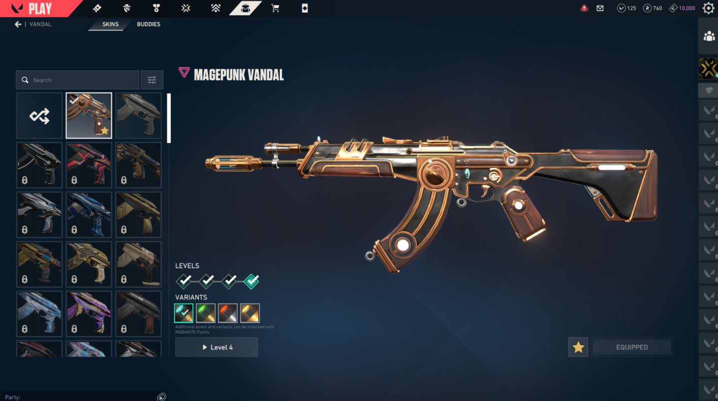 Conta Valorant Faca XEROFANG + MAGEPUNK Com 760 RADIANITE