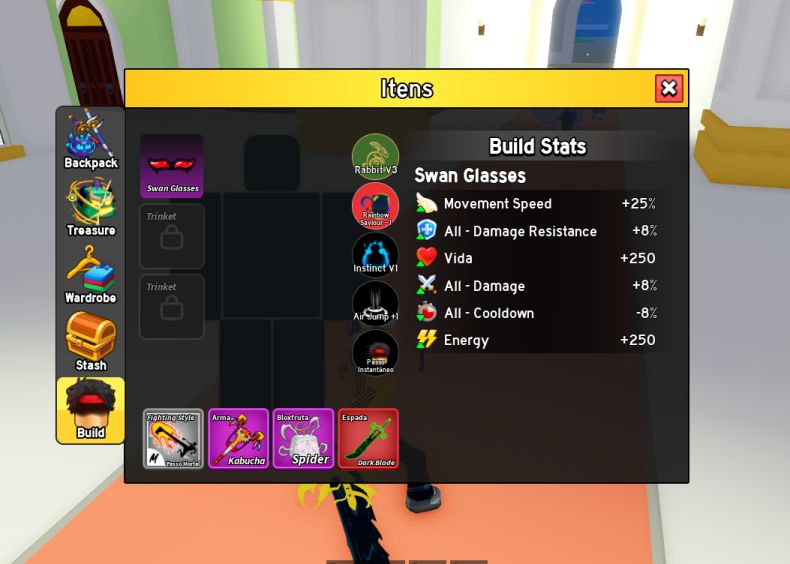 89% DE DESCONTO! CONTA RARA BLOX FRUITS DARK BLADE + SPIDER PERM + FAST BOATS