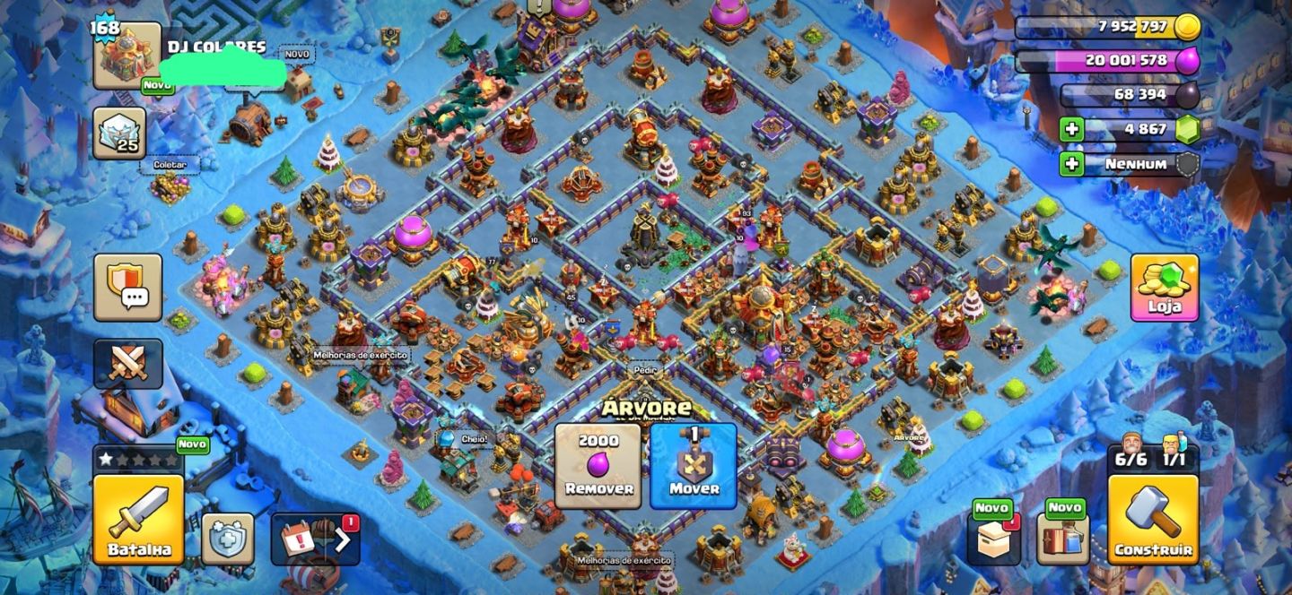 Conta clash of clans cv16