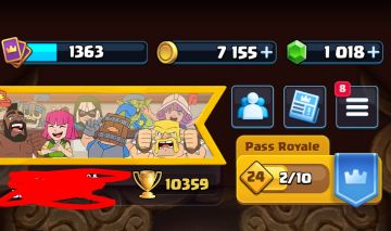 CONTA CLASH ROYALE 10359 TROFÉUS