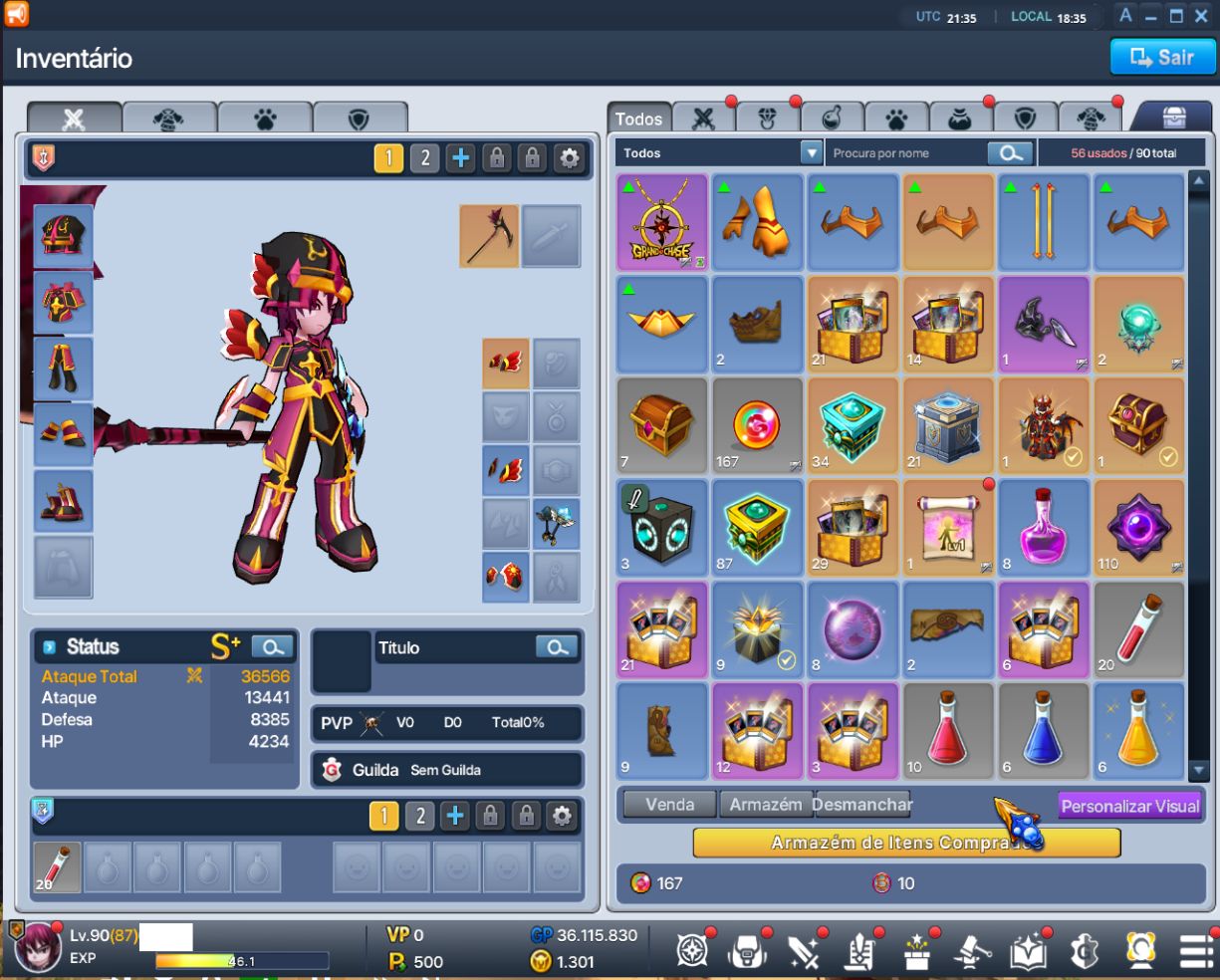 CONTA GRAND CHASE CLASSIC "INICIAL".