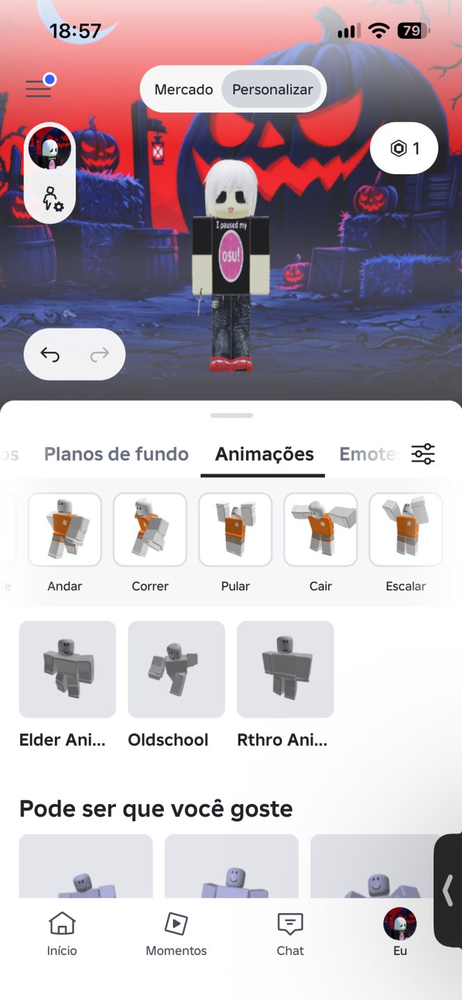Conta de Roblox Skins e upada em jogos