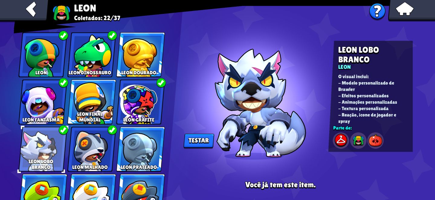 CONTA BRAWL STARS À VENDA 81K TROFÉUS + 300 SKINS Criada 2019