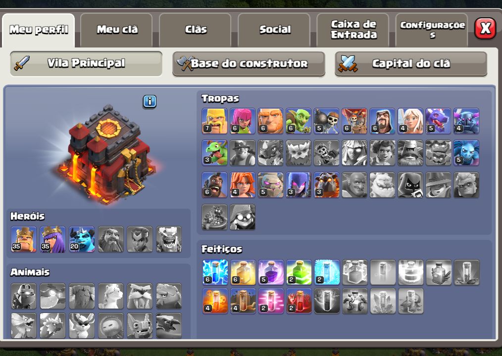 Cv 10 coc recém chegado