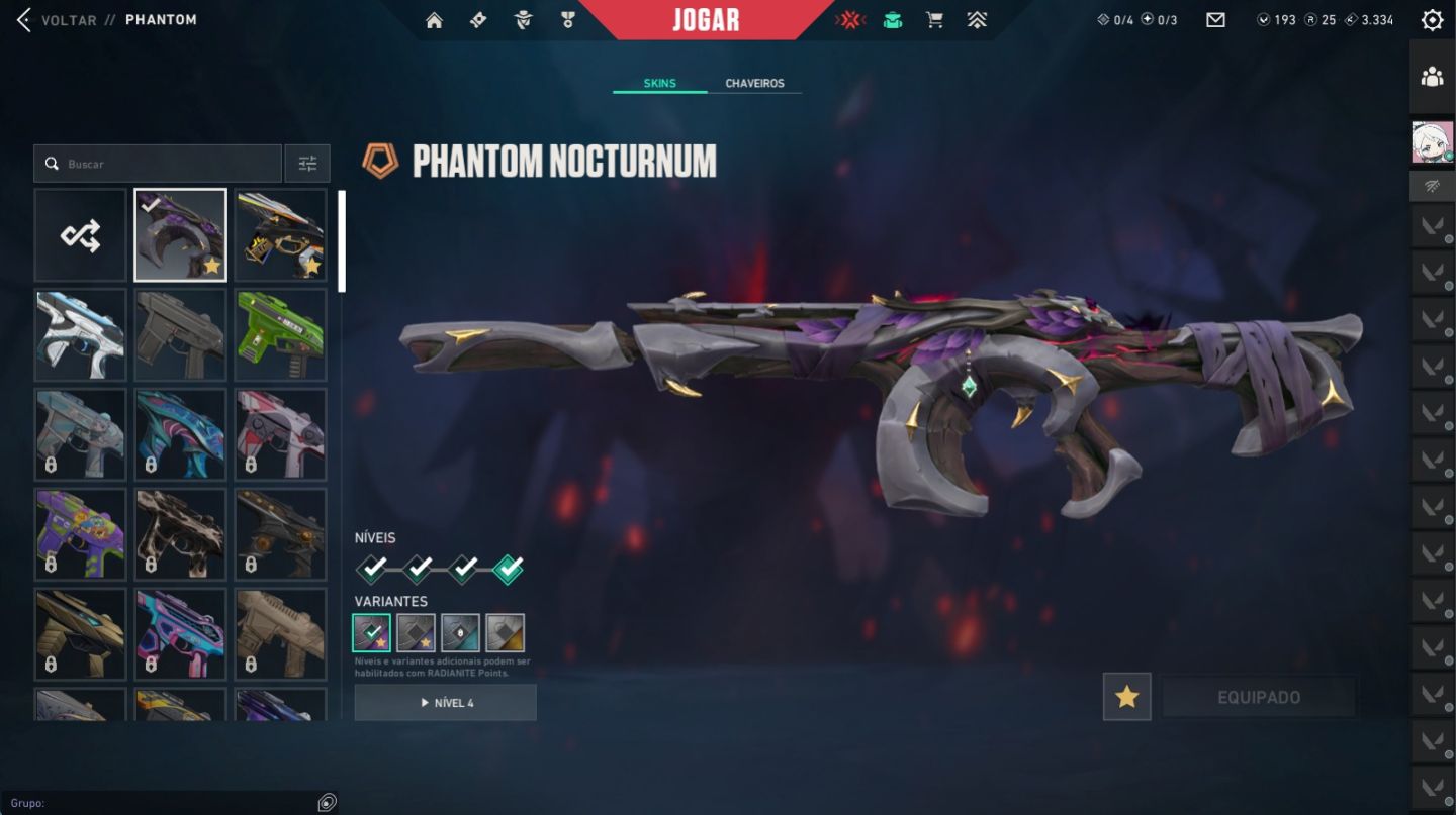 Conta VALORANT | 10 Skins + CHAMPIONS 2024 Rara | Asc 1