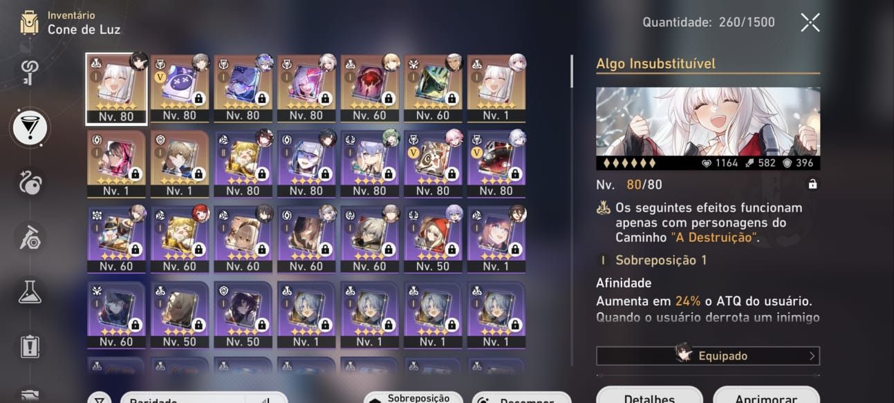 Conta de hsr! Lvl 70