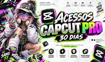 CAPCUT PRO 30 DIAS | 3 ACESSOS PREMIUM | ENTREGA RÁPIDA