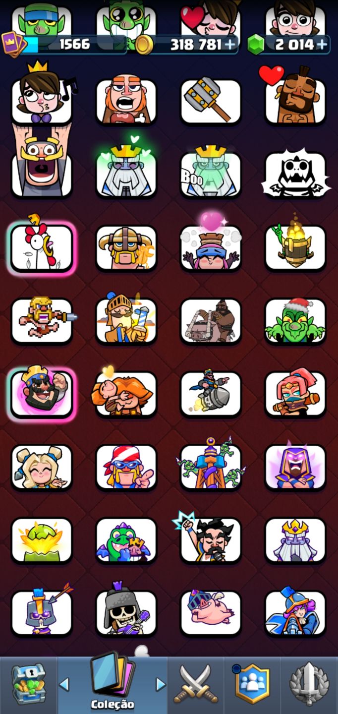 Conta de brawl stars 24k (2020, antiga) + conta de clash arena 26 Gemada