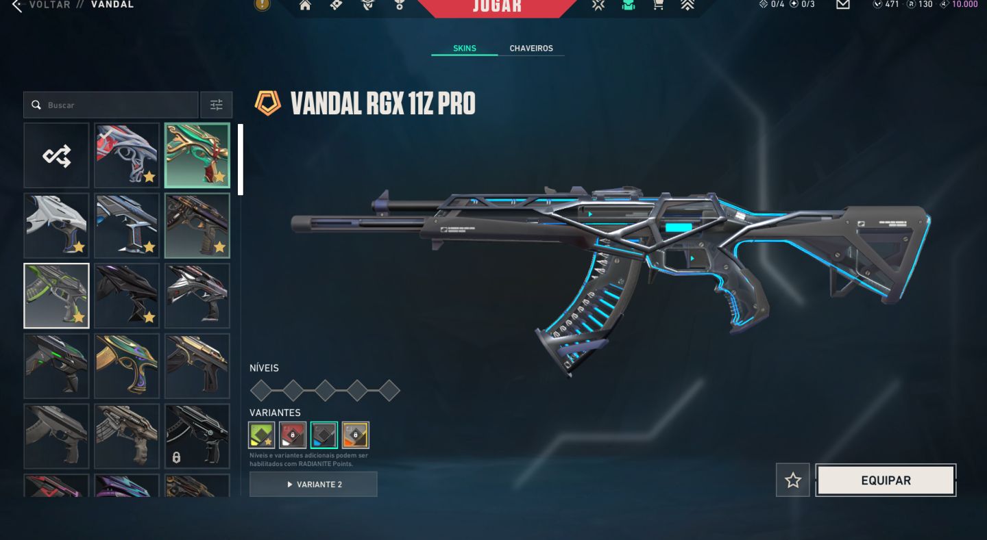 Conta de Valorant Completa, Com Muitas Skins e Chaveiro De Imortal!!!