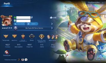 Conta Honor of kings 312 skins (inclui todas CDZ) full heróis - Nobreza 8 | GM 9