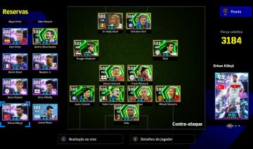 Conta efootball com time full épico para começar bem no jogo
