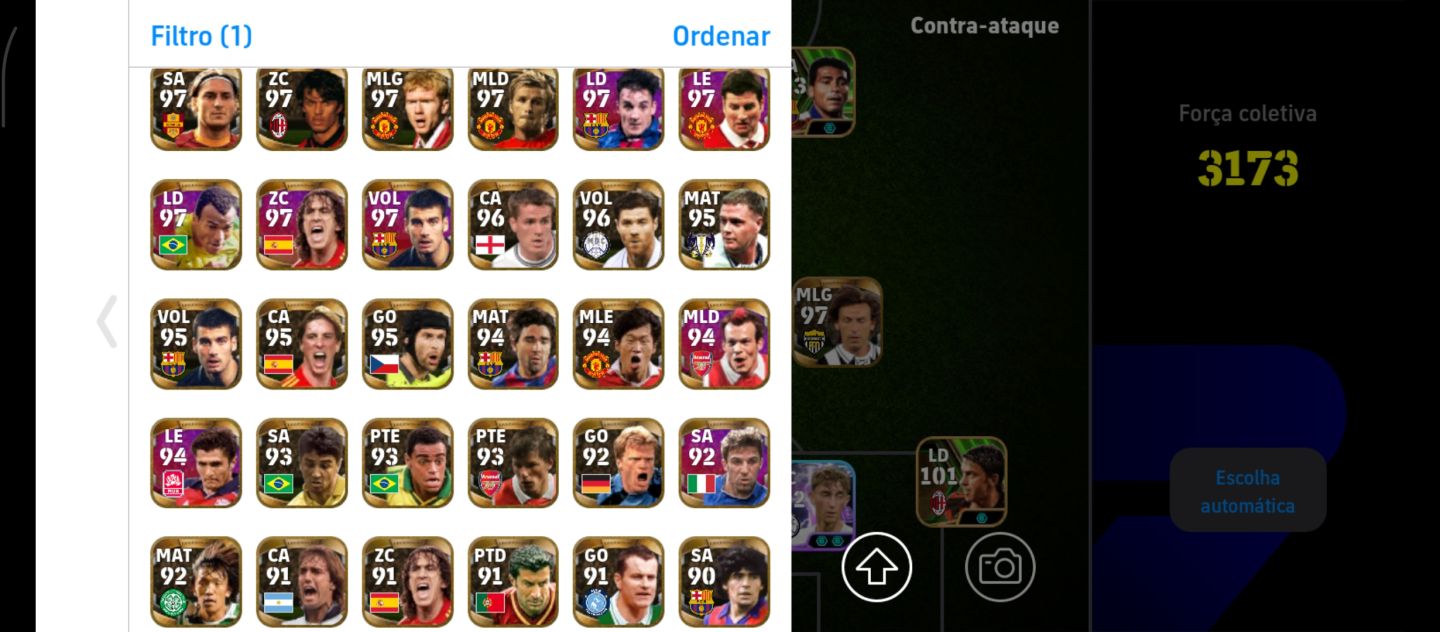 CONTA EFOOTBALL RARA COM MAIS DE 60 LEGENDS