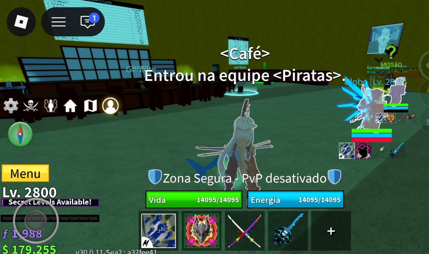 CONTA BLOX FRUITS LVL 2800 MAX | DRAGÃO PERMANENTE + KITSUNE + BUDDHA + VÁRIA