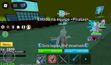 CONTA BLOX FRUITS LVL 2800 MAX | DRAGÃO PERMANENTE + KITSUNE + BUDDHA + VÁRIA
