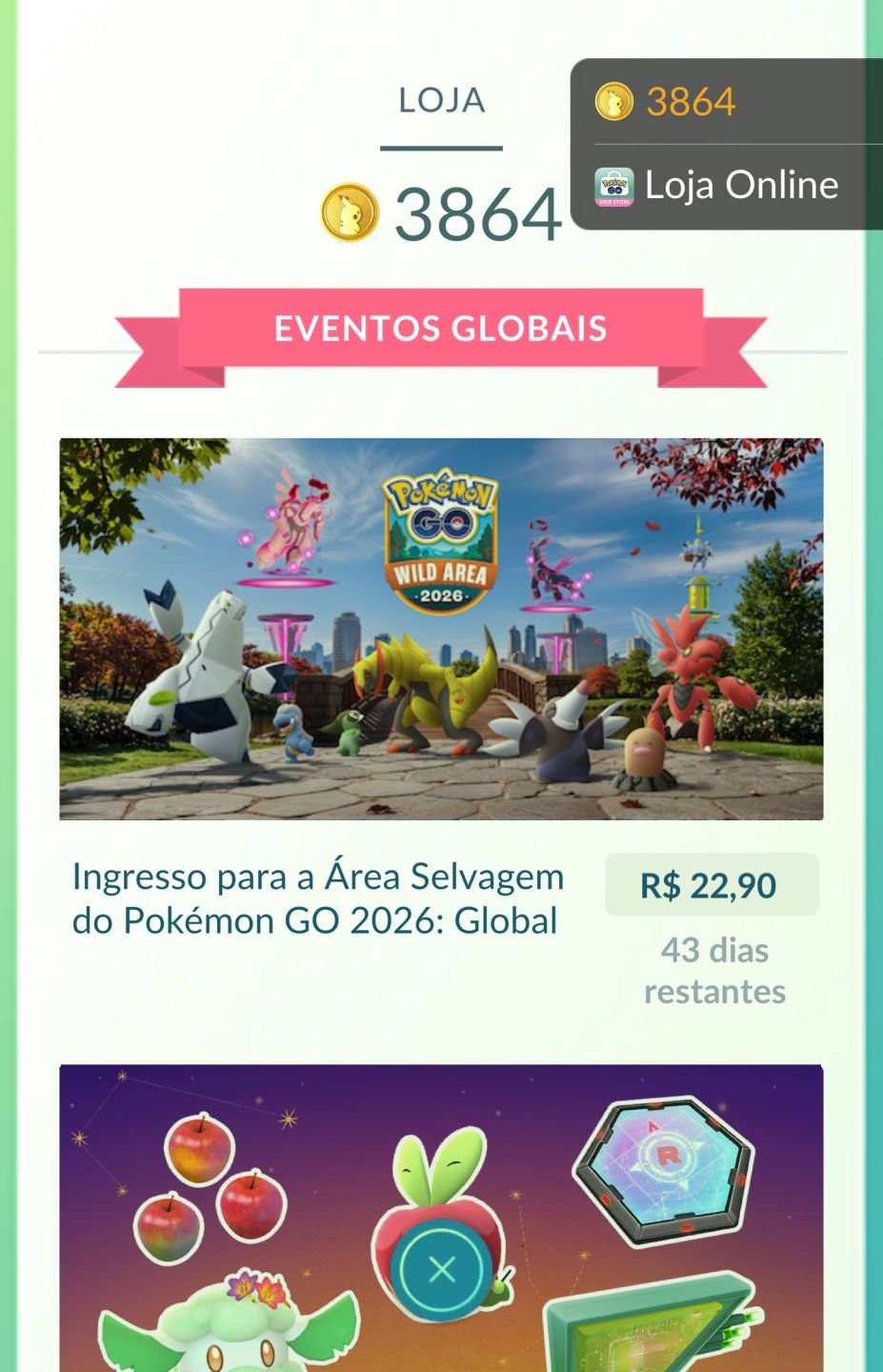 Conta Pokemon GO 2016