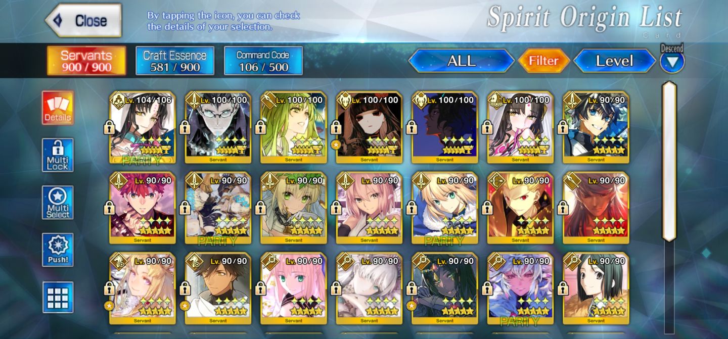 Fate na | 32 Ssr +Nps | End Game