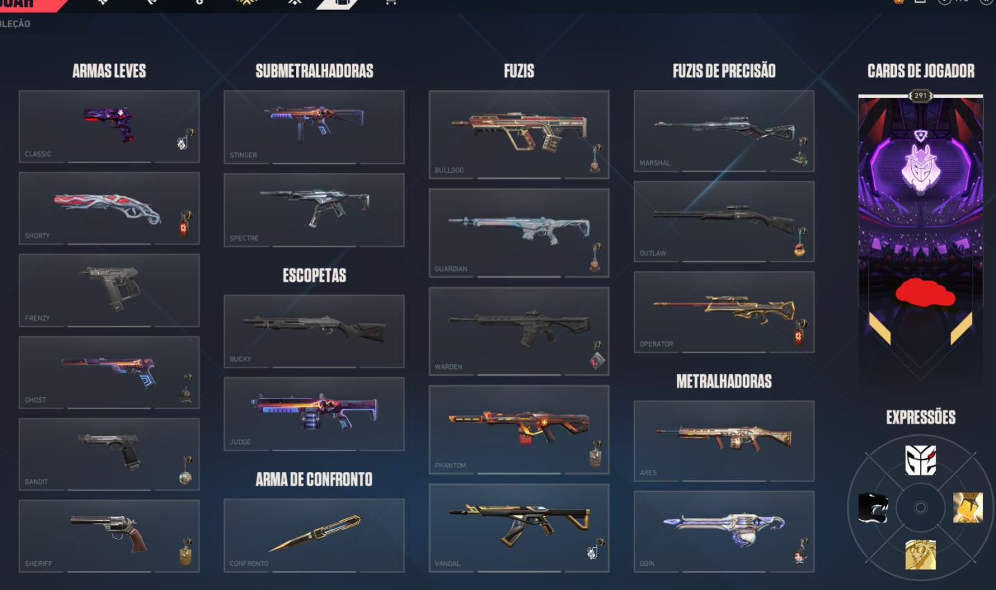 CONTA VALORANT COM SKINS RARAS E AINDA VAI COM UMA CONTA DE LOL E TFT