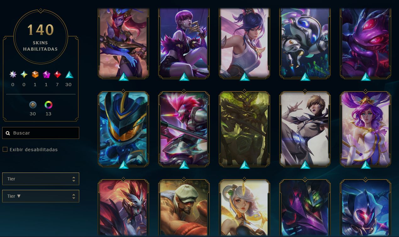 CONTA LOL BR | FULL ACESSO + EMAIL | 140 SKINS | TODOS CAMPEÕES | LVL 247