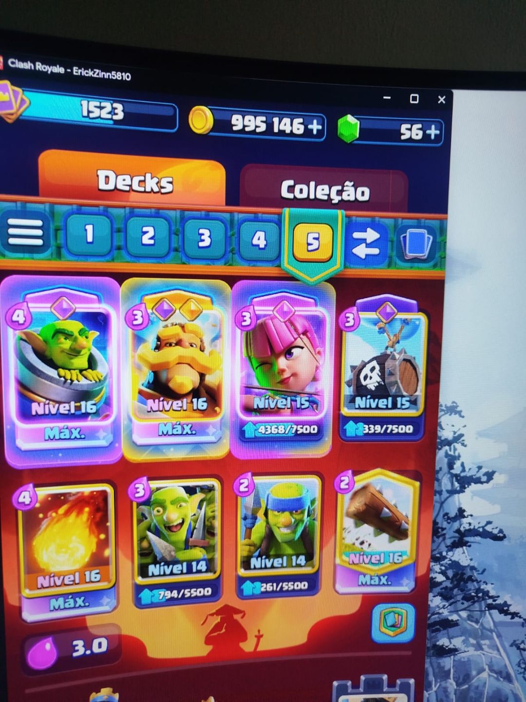 : CONTA DE CLASH ROYALE COM CRL 2024 COM 17 WINS