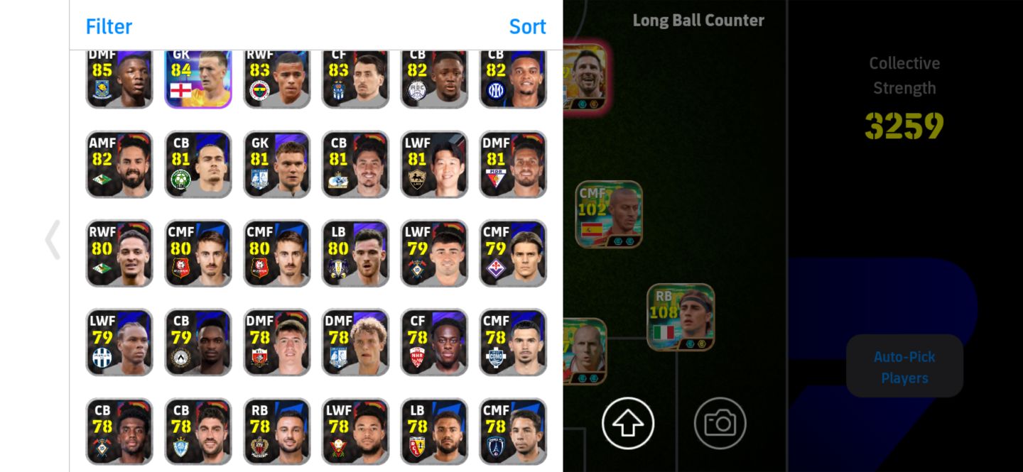 Conta eFootball mobile SEMI FULL