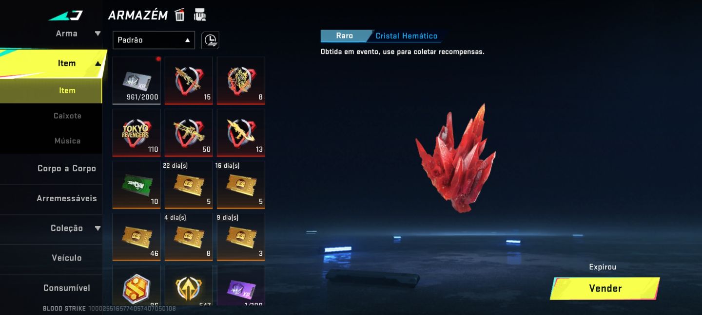 Conta De Blood Striker Do Beta