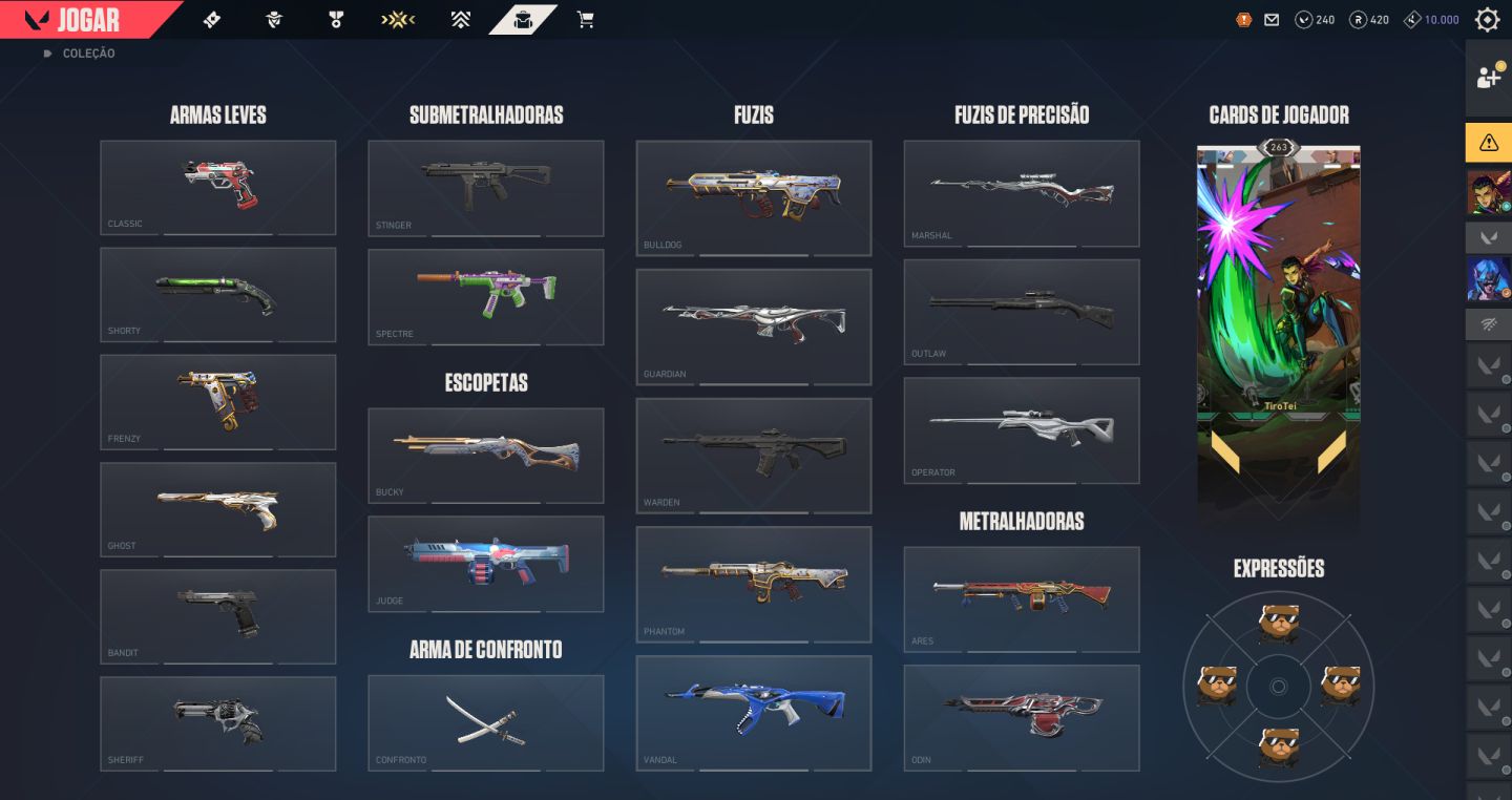 Conta valorant com +1.6k gastos muitas skins