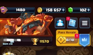CONTA DE CLASH 11.5K DE TROFÉUS 10 EVOLUÇÕES E 2 HERÓIS