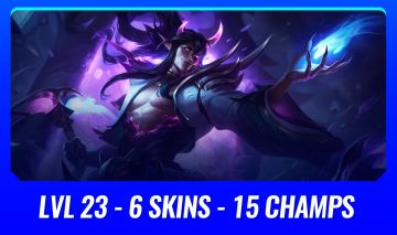 ( LVL 23 THRESH FLORESCER ) 6 SKINS + 15 CHAMPS ( SERVER BR - SEM ELO )